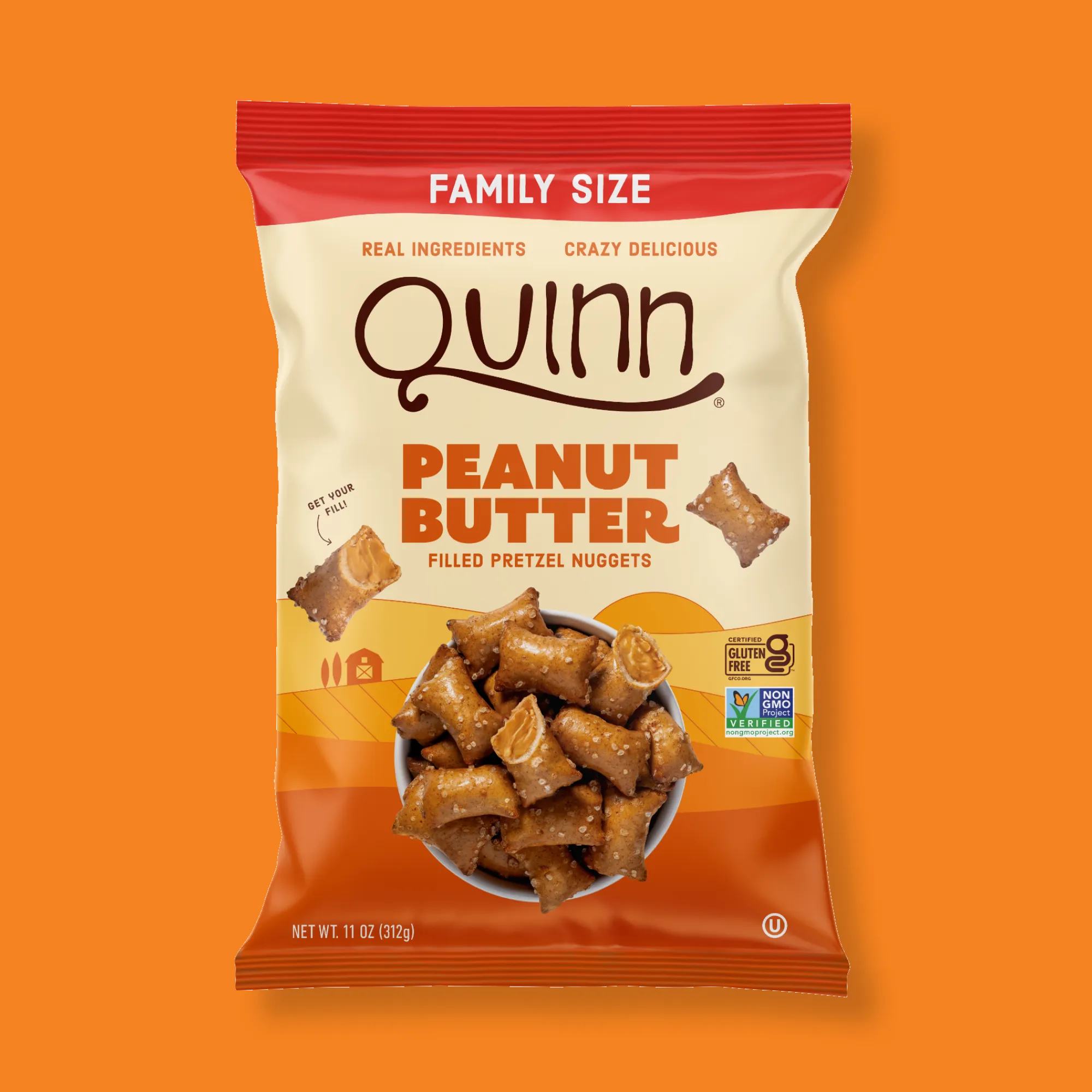 Peanut Butter Filled Pretzel Nuggets | Family Size – Quinn Snacks