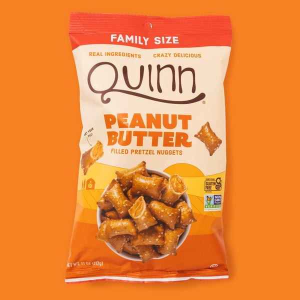 Peanut Butter Filled Pretzel Nuggets | Family Size – Quinn Snacks