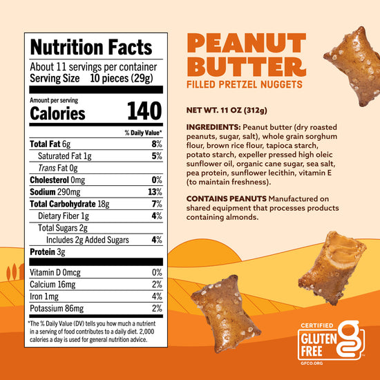 Peanut Butter | Filled Pretzel Nuggets | Family Size